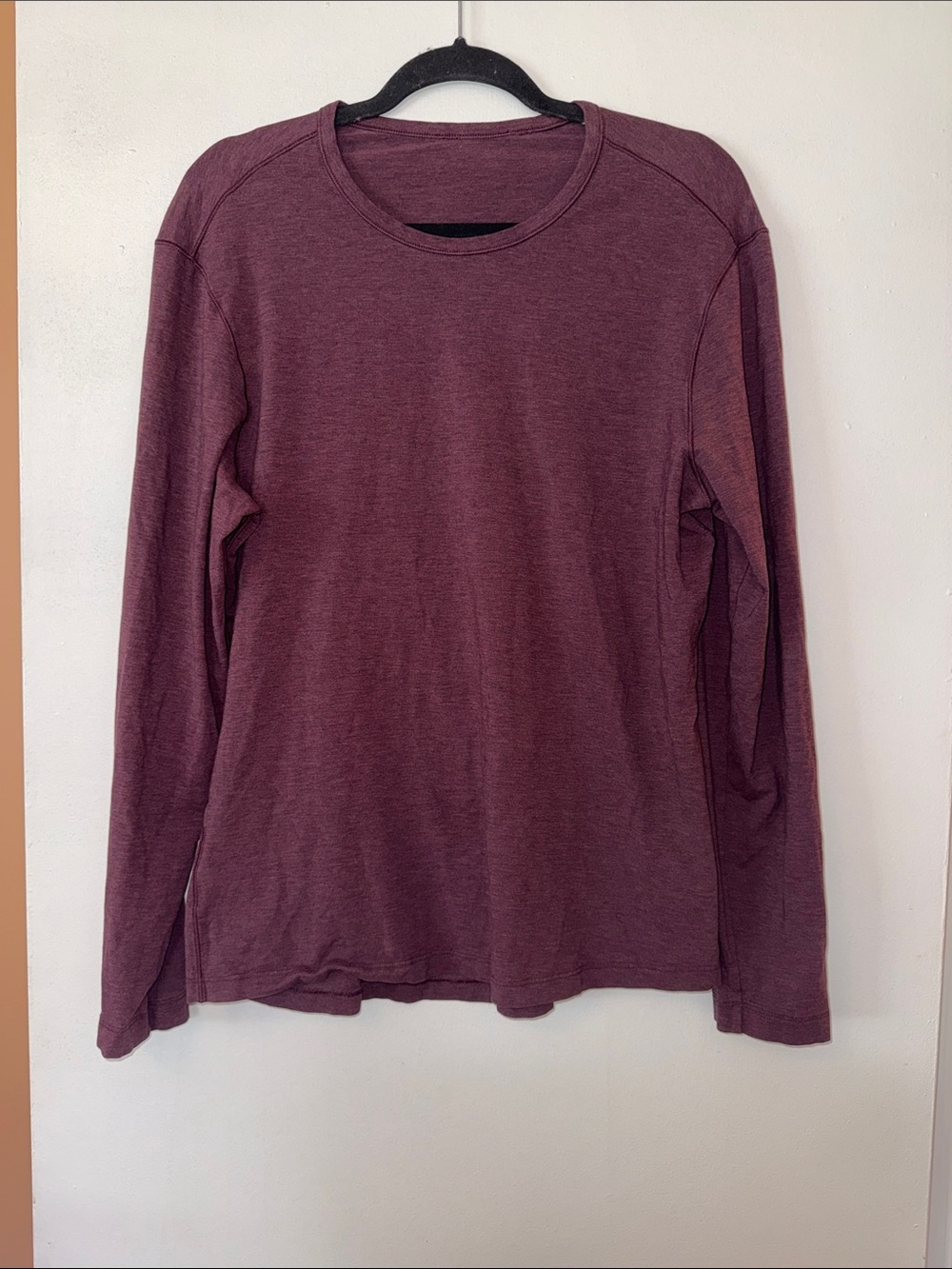 Lululemon Long Sleeve Crewneck Top in Deep Plum